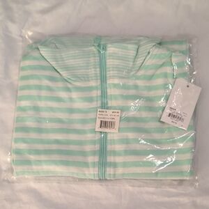 Mint Green Striped Hoodie Croft & Barrow